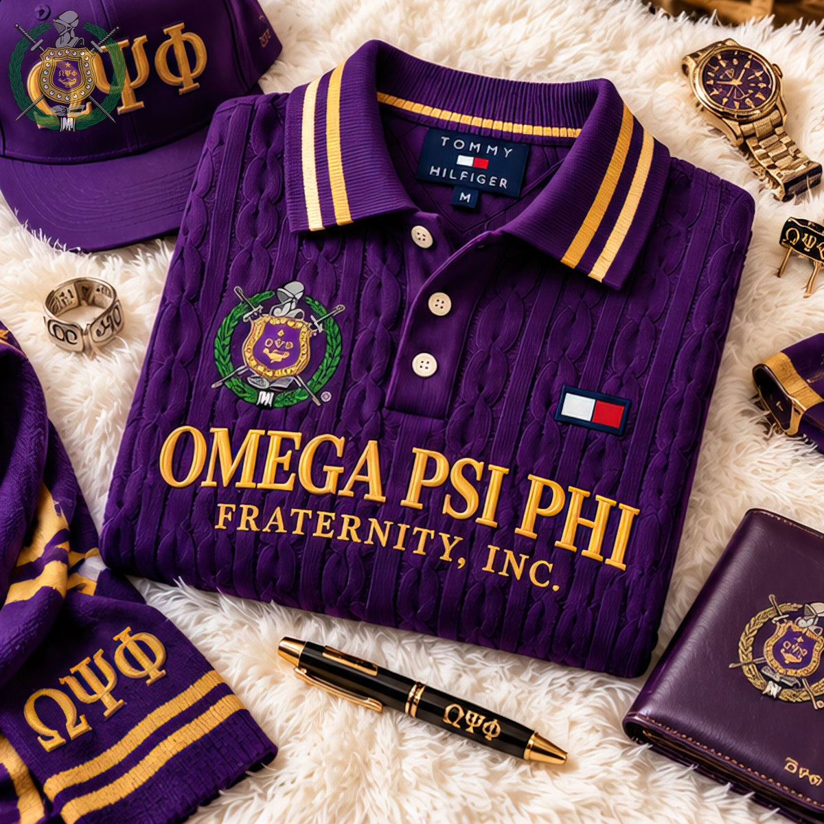 Premium Cable-Knit Polo HANNN TND OPP 3010268